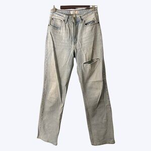 Light Wash Abercrombie 90's Relaxed High Rise Curve Love Jeans - Size 28, 6L